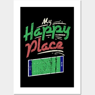 My Happy Place American Football - Gridiron Gift Posters and Art